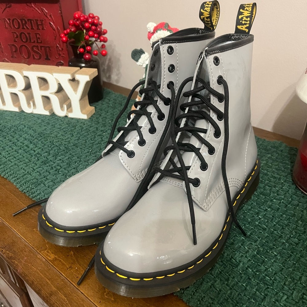 Grey Doc Martens